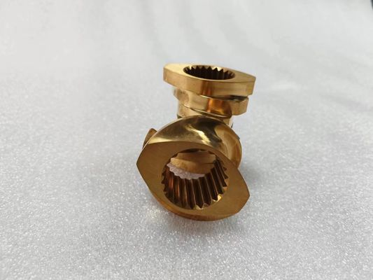 جودة  Brass Twin Screw Extruder Parts Kneading Blocks For Special Usage مصنع