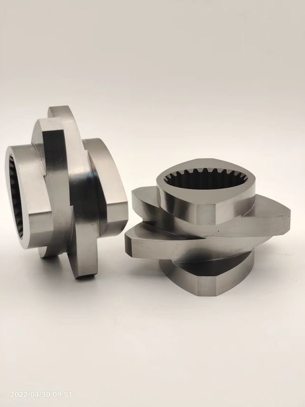 مقاومة للتآكل عناصر محرك طحن مزدوجة المسمار 12mm 600rpm شبكة الكتلة مقاومة للارتداء