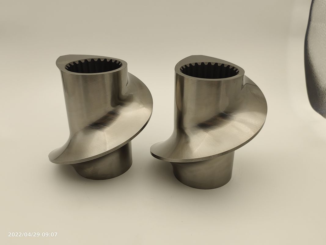 OD 50.5mm المعدن لون الجمال Extruder عناصر المسمار للآلات البلاستيكية