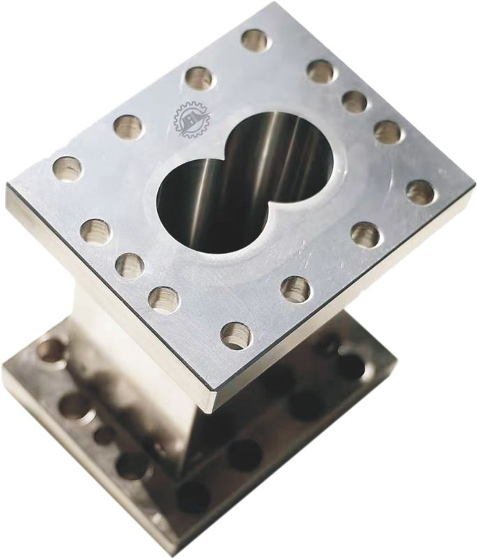 38CrMoAla برميل محرك طحن مزدوج المسمار للطحن البلاستيكي المرآة النهاية أجزاء محرك الطحن البلاستيكي