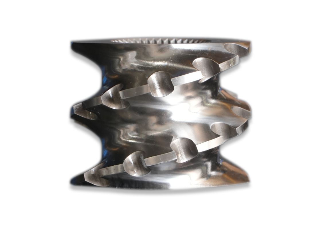 عنصر المسمار المسمار البرميل المسمار أجزاء المسمار العمود لجهاز CTE Twin Screw Extruder