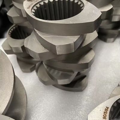 38CrMoAlA/W6Mo5Cr4V2/Cr26MoV عناصر المسمار المخصصة من محرك طحن مزدوج المسمار بدقة
