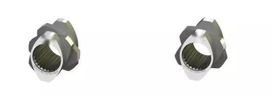 أجزاء مكبس STS70 مزدوج اللولب مسامير وأسطوانات لآلة البلاستيك