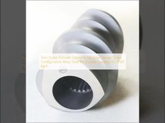 عناصر الطارد المزدوج اللولب تصميم معياري لتكوين اللولب فولاذ سبيكي لقدرة الإنتاج 50-2000 كجم/ساعة