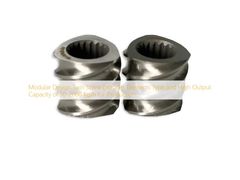 تصميم معياري لعناصر الطارد اللولبي المزدوج وناتج عالي السعة من 50-2000 كجم/ساعة للإنتاج